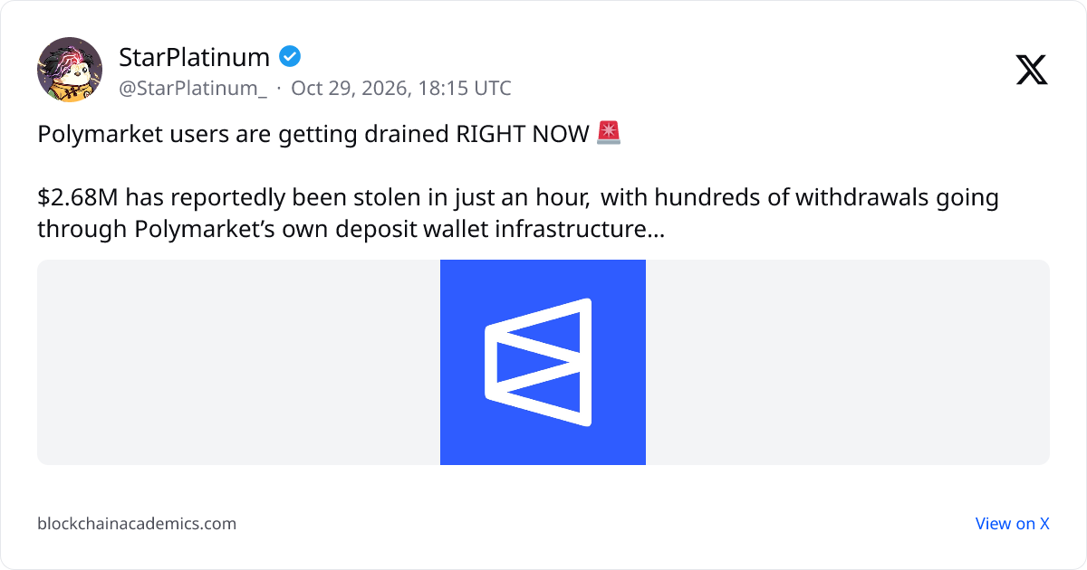 Post by @StarPlatinum_ on X: linked from crypto.news