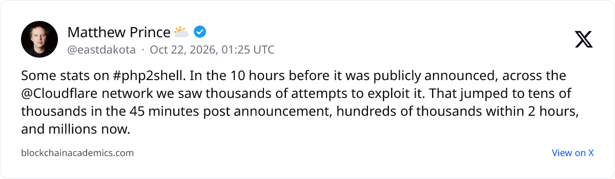 Post by @eastdakota on X: linked from cointelegraph.com